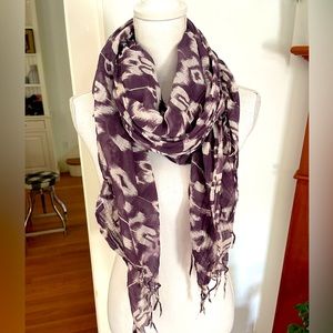 ikat print scarf